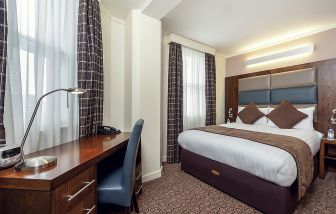 Day use room with work desk at Mercure Hotel London Paddington.