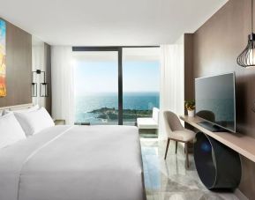 Day use room with ocean view at Le Méridien Bodrum Beach Resort.