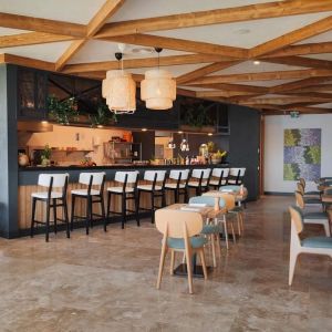 Bar and lounge area at Le Méridien Bodrum Beach Resort.