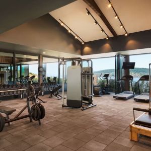 Fitness center at Le Méridien Bodrum Beach Resort.