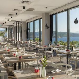 Dining room at Le Méridien Bodrum Beach Resort.