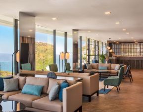 Lobby and coworking area at Le Méridien Bodrum Beach Resort.