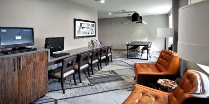 Business center and coworking space at Four Points By Sheraton Fort Lauderdale Airport - Dania Beach.