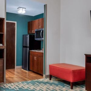 Day use room with TV and kitchen area at Four Points By Sheraton Fort Lauderdale Airport - Dania Beach.