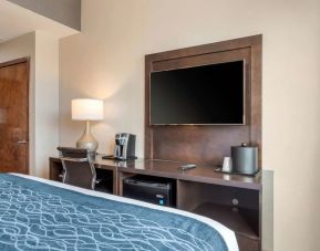 King room with TV and work space at Comfort Inn Prospect Park-Brooklyn.