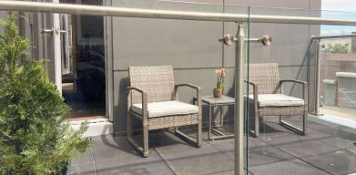 Outdoor balcony at Comfort Inn Prospect Park-Brooklyn.