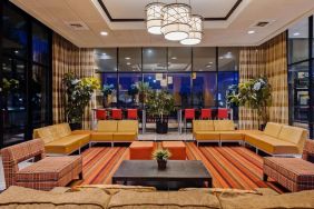 Lounge and coworking space at Best Western Plus Hotel & Conference Center.