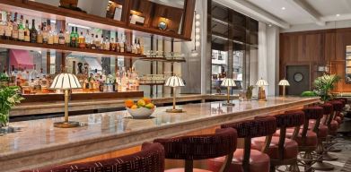 Hotel bar at Sofitel Philadelphia At Rittenhouse Square.