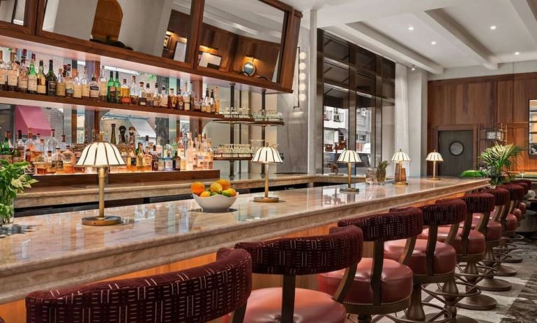 Hotel bar at Sofitel Philadelphia At Rittenhouse Square.