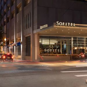 Hotel exterior at Sofitel Philadelphia At Rittenhouse Square.