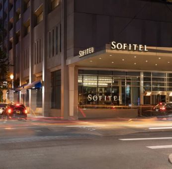 Hotel exterior at Sofitel Philadelphia At Rittenhouse Square.