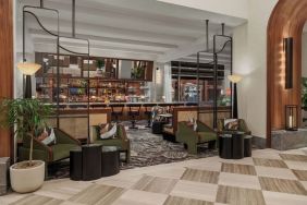 Lobby and lounge with bar area at Sofitel Philadelphia At Rittenhouse Square.