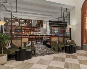 Lobby and lounge with bar area at Sofitel Philadelphia At Rittenhouse Square.