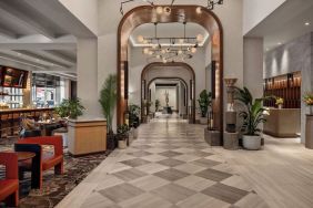 Hotel lobby entrance at Sofitel Philadelphia At Rittenhouse Square.