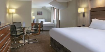 Day use room with seating area at DoubleTree By Hilton Glasgow Westerwood.