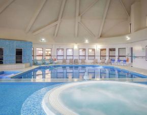 Indoor pool and hot tub at DoubleTree By Hilton Glasgow Westerwood.