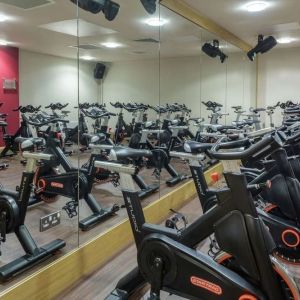 Fitness center available at DoubleTree By Hilton Glasgow Westerwood.