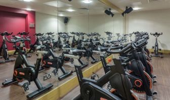 Fitness center available at DoubleTree By Hilton Glasgow Westerwood.