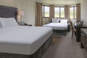 Spacious king room with extra roll out bed at DoubleTree By Hilton Glasgow Westerwood.