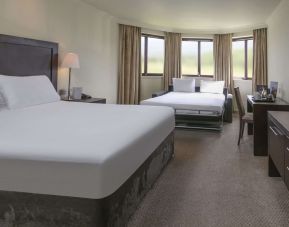 Spacious king room with extra roll out bed at DoubleTree By Hilton Glasgow Westerwood.