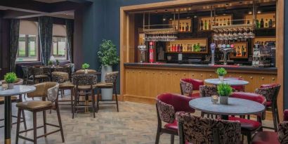 Lounge and dining area at DoubleTree By Hilton Glasgow Westerwood.