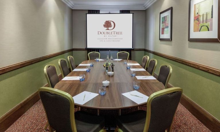 Meeting room at DoubleTree By Hilton Glasgow Westerwood.