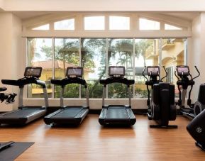 Fitness center available at Embassy Suites By Hilton Deerfield Beach Resort & Spa.