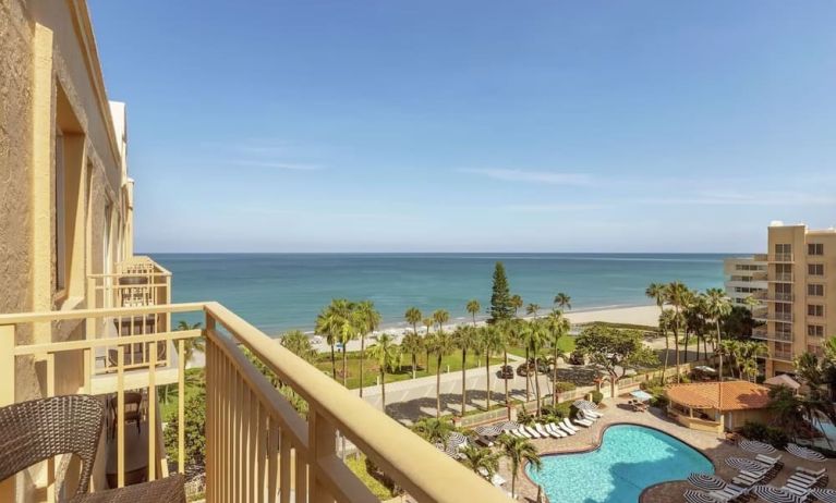 Day room with terrace at Embassy Suites By Hilton Deerfield Beach Resort & Spa.