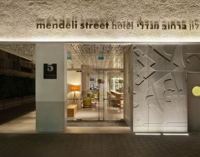 Hotel exterior at Mendeli Street Hotel.