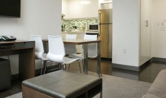 Day room with dining area at Element Miami Doral.