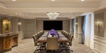 Professional meeting room at InterContinental New York Barclay.