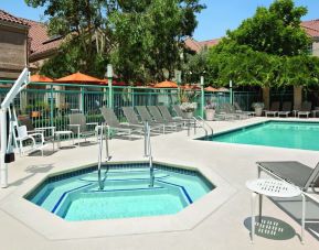 Outdoor pool area at Hyatt House Pleasanton.
