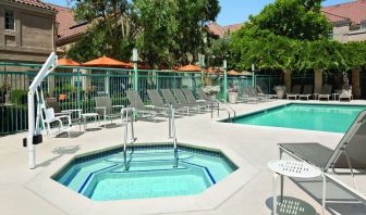 Outdoor pool area at Hyatt House Pleasanton.
