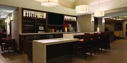 Hotel bar at Hyatt House Pleasanton.
