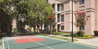 Tennis court at Hyatt House Pleasanton.
