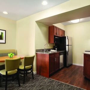 Kitchen area at Hyatt House Pleasanton.
