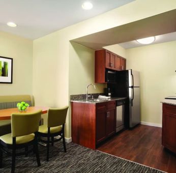 Kitchen area at Hyatt House Pleasanton.
