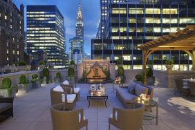 Rooftop views at InterContinental New York Barclay.