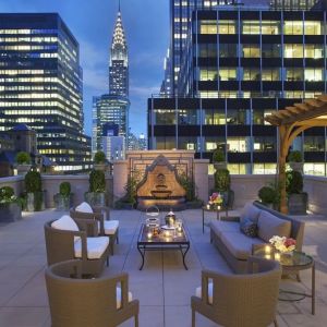 Rooftop views at InterContinental New York Barclay.