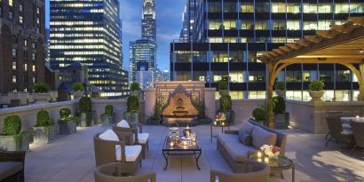 Rooftop views at InterContinental New York Barclay.