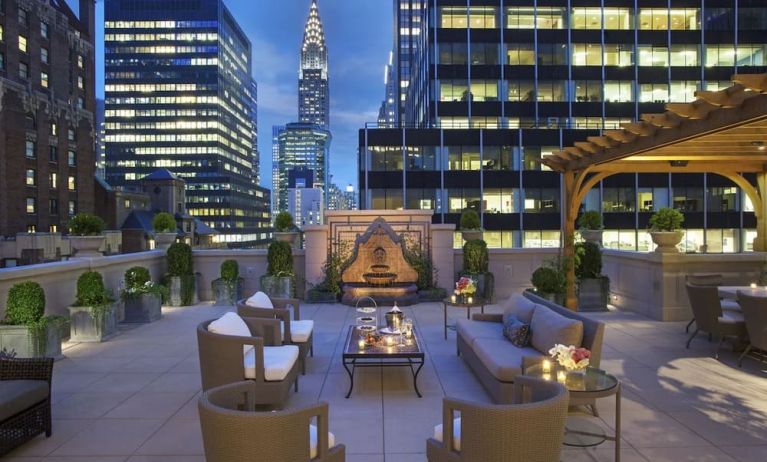 Rooftop views at InterContinental New York Barclay.