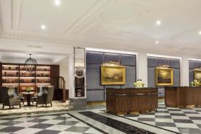 Lobby and coworking lounge at InterContinental New York Barclay.