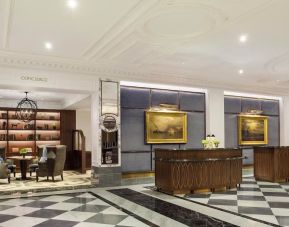 Lobby and coworking lounge at InterContinental New York Barclay.