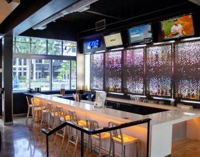 Hotel bar at Aloft Miami Doral.
