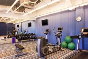 Fitness center at Aloft Miami Doral.
