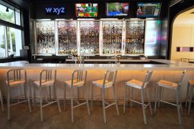 Hotel bar at Aloft Miami Doral.
