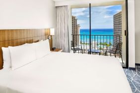 Day use room with ocean view at Hyatt Place Waikiki Beach.