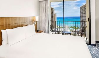 Day use room with ocean view at Hyatt Place Waikiki Beach.