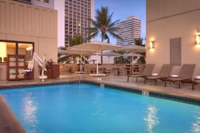 Outdoor pool at Hyatt Place Waikiki Beach.