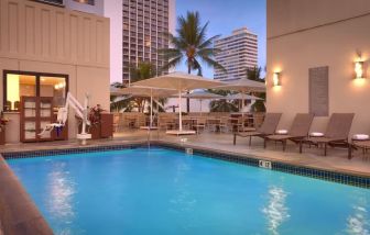 Outdoor pool at Hyatt Place Waikiki Beach.